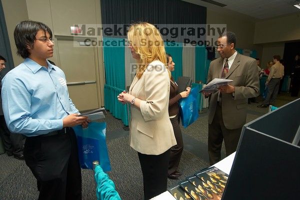 The Asian Business Students Association (ABSA) and the Hispanic Business Student Association (HBSA) hosted the career fair in the San Jacinto Residence Hall, Tuesday, February 6, 2007.

Filename: SRM_20070206_1827166.jpg
Aperture: f/6.3
Shutter Speed: 1/160
Body: Canon EOS-1D Mark II
Lens: Sigma 15-30mm f/3.5-4.5 EX Aspherical DG DF