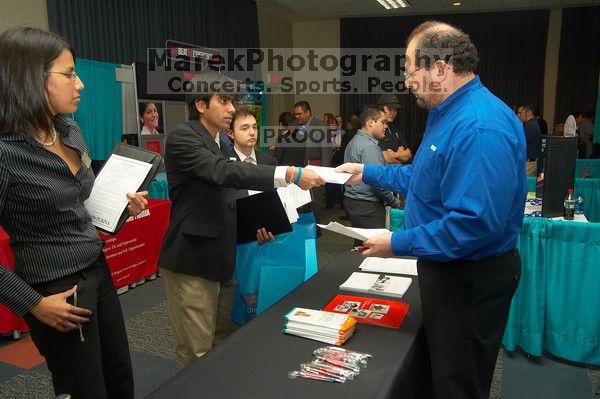 The Asian Business Students Association (ABSA) and the Hispanic Business Student Association (HBSA) hosted the career fair in the San Jacinto Residence Hall, Tuesday, February 6, 2007.
Filename: SRM_20070206_1833262.jpg
Aperture: f/7.1
Shutter Speed: 1/125
Body: Canon EOS-1D Mark II
Lens: Sigma 15-30mm f/3.5-4.5 EX Aspherical DG DF
