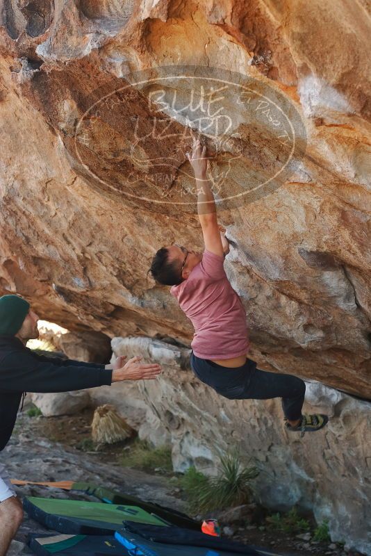 Bouldering in Hueco Tanks on 03/16/2020 with Blue Lizard Climbing and Yoga
Filename: SRM_20200316_1036430.jpg
Aperture: f/4.0
Shutter Speed: 1/500
Body: Canon EOS-1D Mark II
Lens: Canon EF 50mm f/1.8 II