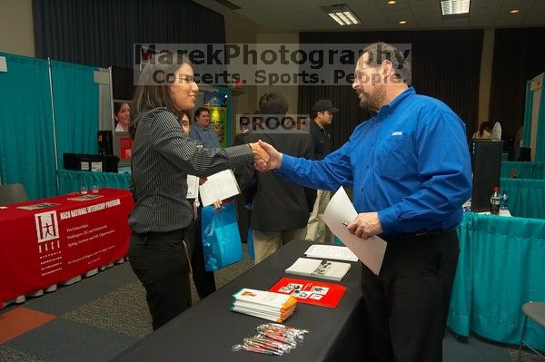 The Asian Business Students Association (ABSA) and the Hispanic Business Student Association (HBSA) hosted the career fair in the San Jacinto Residence Hall, Tuesday, February 6, 2007.
Filename: SRM_20070206_1833424.jpg
Aperture: f/7.1
Shutter Speed: 1/125
Body: Canon EOS-1D Mark II
Lens: Sigma 15-30mm f/3.5-4.5 EX Aspherical DG DF