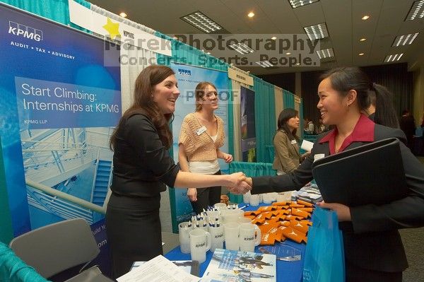 The Asian Business Students Association (ABSA) and the Hispanic Business Student Association (HBSA) hosted the career fair in the San Jacinto Residence Hall, Tuesday, February 6, 2007.
Filename: SRM_20070206_1839368.jpg
Aperture: f/7.1
Shutter Speed: 1/125
Body: Canon EOS-1D Mark II
Lens: Sigma 15-30mm f/3.5-4.5 EX Aspherical DG DF
