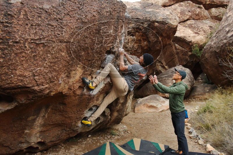 Bouldering in Hueco Tanks on 03/15/2020 with Blue Lizard Climbing and Yoga

Filename: SRM_20200315_0942090.jpg
Aperture: f/5.6
Shutter Speed: 1/400
Body: Canon EOS-1D Mark II
Lens: Canon EF 16-35mm f/2.8 L