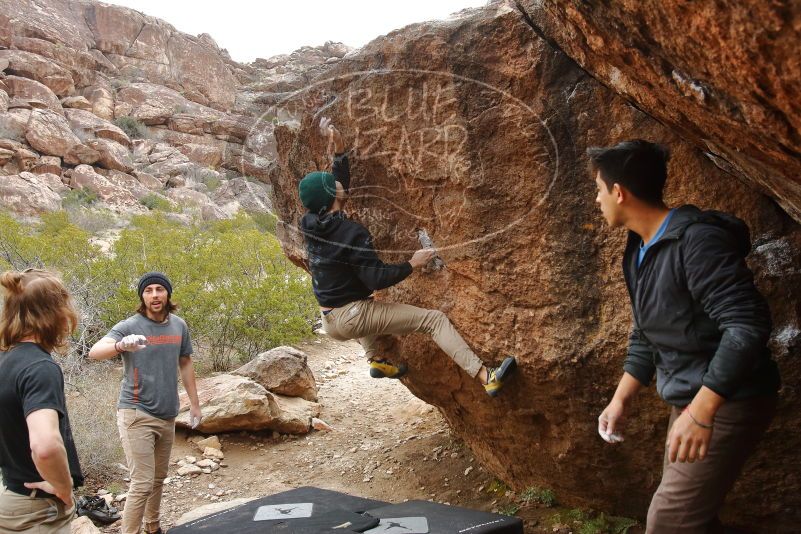 Bouldering in Hueco Tanks on 03/15/2020 with Blue Lizard Climbing and Yoga
Filename: SRM_20200315_1036320.jpg
Aperture: f/5.6
Shutter Speed: 1/400
Body: Canon EOS-1D Mark II
Lens: Canon EF 16-35mm f/2.8 L