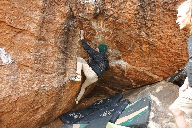 Bouldering in Hueco Tanks on 03/15/2020 with Blue Lizard Climbing and Yoga

Filename: SRM_20200315_1049550.jpg
Aperture: f/5.0
Shutter Speed: 1/200
Body: Canon EOS-1D Mark II
Lens: Canon EF 16-35mm f/2.8 L
