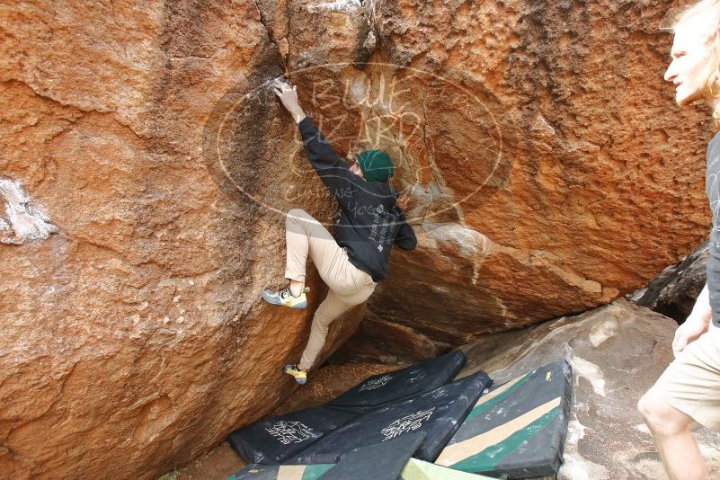 Bouldering in Hueco Tanks on 03/15/2020 with Blue Lizard Climbing and Yoga
Filename: SRM_20200315_1049570.jpg
Aperture: f/5.0
Shutter Speed: 1/250
Body: Canon EOS-1D Mark II
Lens: Canon EF 16-35mm f/2.8 L