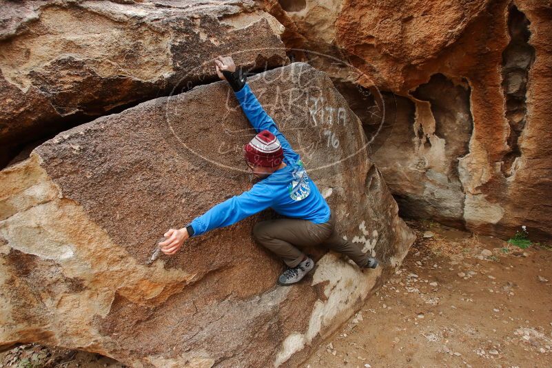 Bouldering in Hueco Tanks on 03/15/2020 with Blue Lizard Climbing and Yoga
Filename: SRM_20200315_1056090.jpg
Aperture: f/5.6
Shutter Speed: 1/320
Body: Canon EOS-1D Mark II
Lens: Canon EF 16-35mm f/2.8 L