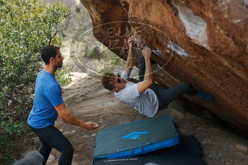 Bouldering in Hueco Tanks on 03/15/2020 with Blue Lizard Climbing and Yoga

Filename: SRM_20200315_1208170.jpg
Aperture: f/2.8
Shutter Speed: 1/1000
Body: Canon EOS-1D Mark II
Lens: Canon EF 50mm f/1.8 II
