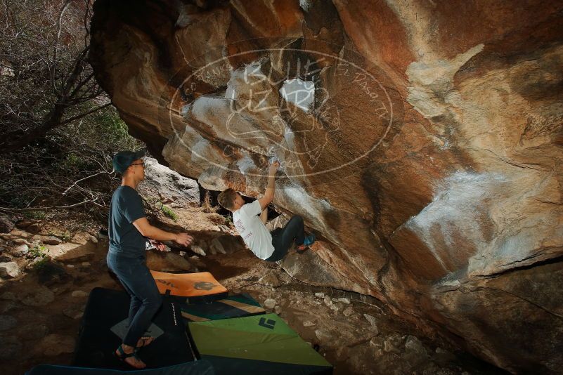 Bouldering in Hueco Tanks on 03/15/2020 with Blue Lizard Climbing and Yoga

Filename: SRM_20200315_1426380.jpg
Aperture: f/8.0
Shutter Speed: 1/250
Body: Canon EOS-1D Mark II
Lens: Canon EF 16-35mm f/2.8 L
