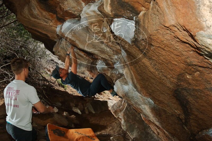 Bouldering in Hueco Tanks on 03/15/2020 with Blue Lizard Climbing and Yoga
Filename: SRM_20200315_1434200.jpg
Aperture: f/8.0
Shutter Speed: 1/250
Body: Canon EOS-1D Mark II
Lens: Canon EF 16-35mm f/2.8 L