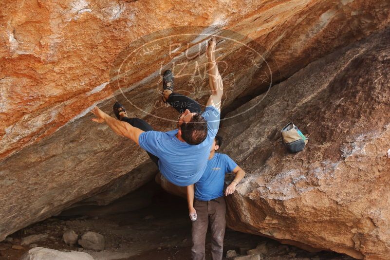 Bouldering in Hueco Tanks on 03/15/2020 with Blue Lizard Climbing and Yoga
Filename: SRM_20200315_1452520.jpg
Aperture: f/5.6
Shutter Speed: 1/250
Body: Canon EOS-1D Mark II
Lens: Canon EF 16-35mm f/2.8 L