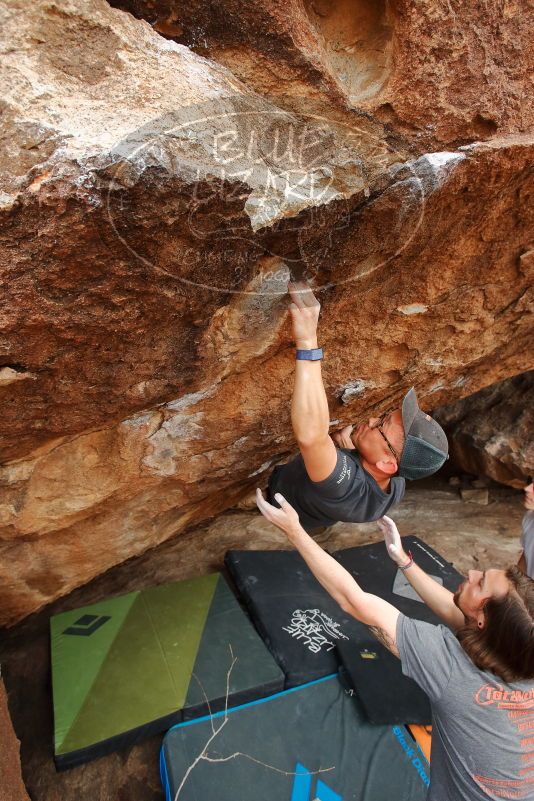 Bouldering in Hueco Tanks on 03/15/2020 with Blue Lizard Climbing and Yoga
Filename: SRM_20200315_1619570.jpg
Aperture: f/5.0
Shutter Speed: 1/250
Body: Canon EOS-1D Mark II
Lens: Canon EF 16-35mm f/2.8 L