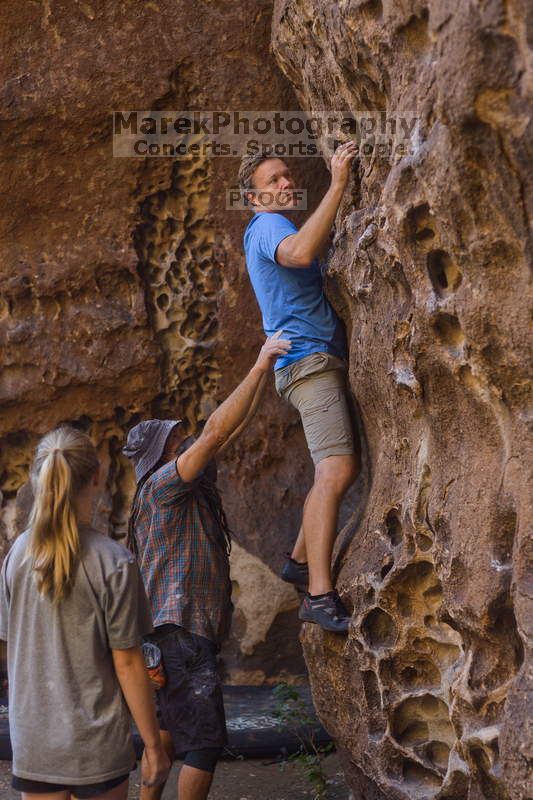 Bouldering in Hueco Tanks on 10/19/2021 with Blue Lizard Climbing and Yoga

Filename: SRM_20211019_1310380.jpg
Aperture: f/2.8
Shutter Speed: 1/125
Body: Canon EOS-1D Mark II
Lens: Canon EF 50mm f/1.8 II