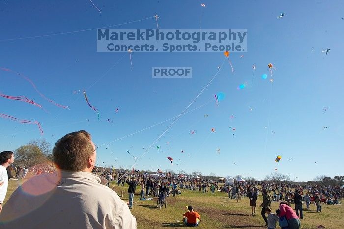 Former UT student Jeff Greenwell attempts to fly a kite at the 79th annual Zilker Park Kite Festival, Sunday, March 4, 2007.
Filename: SRM_20070304_1535049.jpg
Aperture: f/11.0
Shutter Speed: 1/250
Body: Canon EOS-1D Mark II
Lens: Sigma 15-30mm f/3.5-4.5 EX Aspherical DG DF
