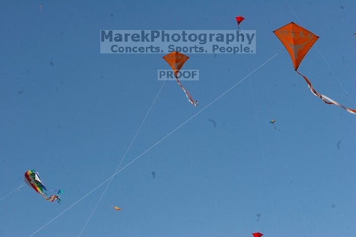 UT kites at the 79th annual Zilker Park Kite Festival, Sunday, March 4, 2007.
Filename: SRM_20070304_1541200.jpg
Aperture: f/14.0
Shutter Speed: 1/500
Body: Canon EOS 20D
Lens: Canon EF 80-200mm f/2.8 L