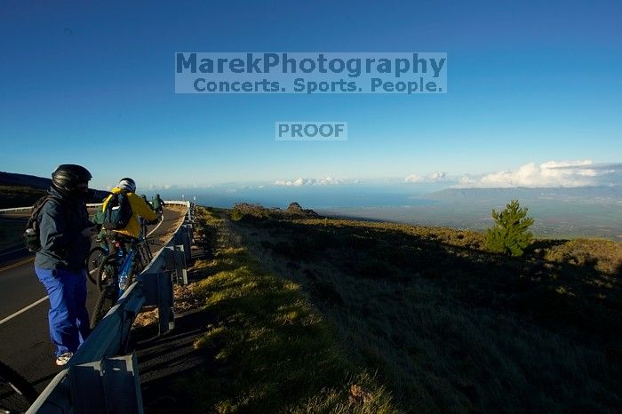 Bike trip down Haleakala. Trip to Maui, Hawai'i, 2007.
Filename: SRM_20071221_0757398.jpg
Aperture: f/8.0
Shutter Speed: 1/250
Body: Canon EOS-1D Mark II
Lens: Sigma 15-30mm f/3.5-4.5 EX Aspherical DG DF