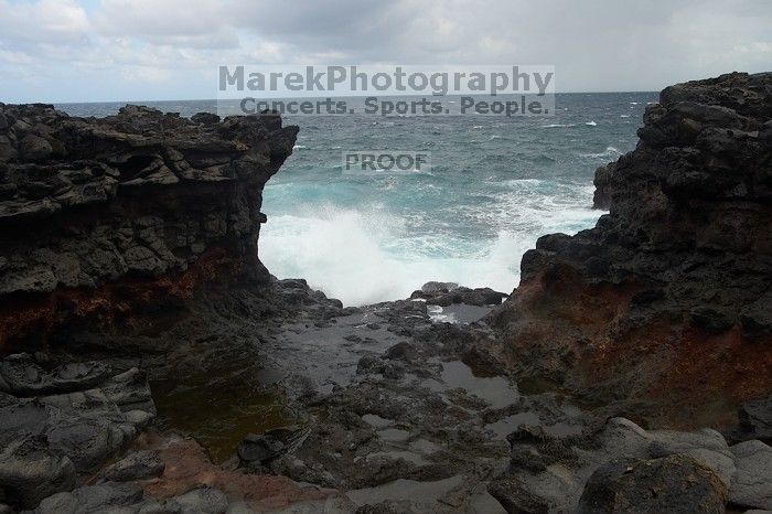 Hike to the Nakalele blowholes along the surf-beaten lava formations.
Filename: SRM_20071219_1344507.jpg
Aperture: f/10.0
Shutter Speed: 1/800
Body: Canon EOS-1D Mark II
Lens: Sigma 15-30mm f/3.5-4.5 EX Aspherical DG DF