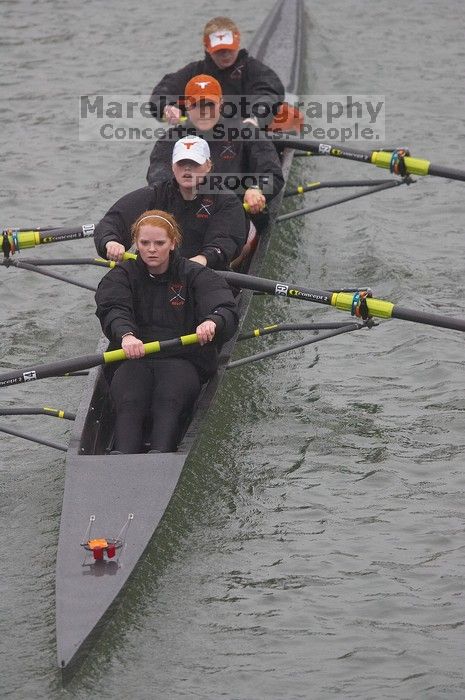 The Longhorns lone varsity four boat comprised of Laura Perkins, Lindsay Foster, Whitney McMahon and Elizabeth Meserve finished the race in 33:39.0. The women's rowing team competed in the 2008 Fighting Nutria on Saturday, February 16, 2008.
Filename: SRM_20080216_0833100.jpg
Aperture: f/4.0
Shutter Speed: 1/800
Body: Canon EOS-1D Mark II
Lens: Canon EF 300mm f/2.8 L IS