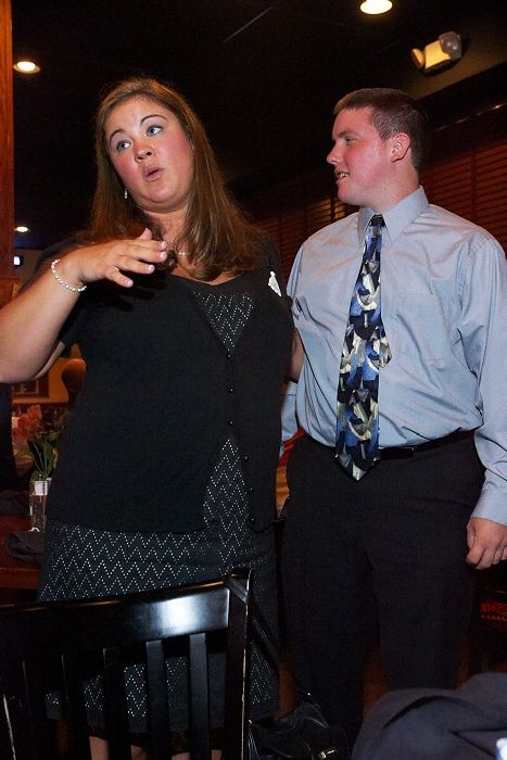 Rehearsal dinner at the Capital Ale House for Emily Marek and James Oyan's wedding, Friday, July 11, 2008.

Filename: SRM_20080711_1755164.jpg
Aperture: f/5.6
Shutter Speed: 1/40
Body: Canon EOS-1D Mark II
Lens: Canon EF 16-35mm f/2.8 L