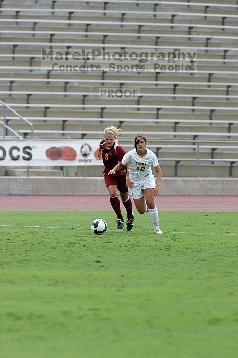 UT sophomore Alisha Ortiz (#12, Forward). The University of Texas women's soccer team won 2-1 against the Iowa State Cyclones Sunday afternoon, October 5, 2008.
Filename: SRM_20081005_12115654.jpg
Aperture: f/5.6
Shutter Speed: 1/1600
Body: Canon EOS-1D Mark II
Lens: Canon EF 300mm f/2.8 L IS