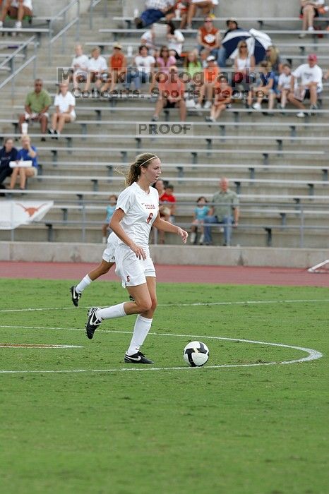 UT freshman Lucy Keith (#6, Midfielder) in the second half.  The University of Texas women's soccer team won 2-1 against the Iowa State Cyclones Sunday afternoon, October 5, 2008.

Filename: SRM_20081005_13072804.jpg
Aperture: f/5.6
Shutter Speed: 1/1250
Body: Canon EOS-1D Mark II
Lens: Canon EF 300mm f/2.8 L IS