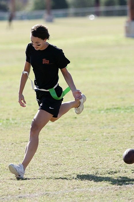 The Cheetahs (chemical engineering team) lost in the Fall 2008 UT flag football intramural championship game on November 9, 2008.
Filename: SRM_20081109_15150289.jpg
Aperture: f/5.0
Shutter Speed: 1/1250
Body: Canon EOS-1D Mark II
Lens: Canon EF 300mm f/2.8 L IS