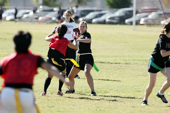 The Cheetahs (chemical engineering team) lost in the Fall 2008 UT flag football intramural championship game on November 9, 2008.
Filename: SRM_20081109_15315233.jpg
Aperture: f/4.0
Shutter Speed: 1/1600
Body: Canon EOS-1D Mark II
Lens: Canon EF 300mm f/2.8 L IS