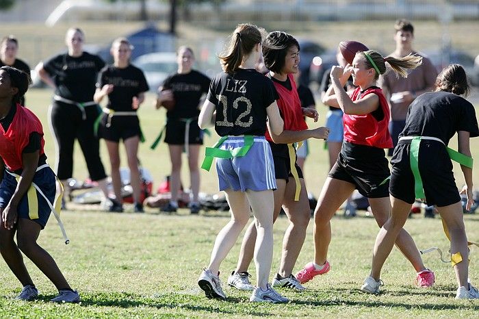 The Cheetahs (chemical engineering team) lost in the Fall 2008 UT flag football intramural championship game on November 9, 2008.
Filename: SRM_20081109_15371215.jpg
Aperture: f/4.0
Shutter Speed: 1/1600
Body: Canon EOS-1D Mark II
Lens: Canon EF 300mm f/2.8 L IS