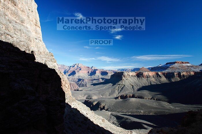 Hike down the South Kaibab trail, backpacking the Grand Canyon with Beth, Thursday, January 1, 2009.
Filename: SRM_20090101_14302148.jpg
Aperture: f/11.0
Shutter Speed: 1/60
Body: Canon EOS-1D Mark II
Lens: Canon EF 16-35mm f/2.8 L