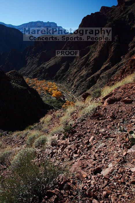 Hike to the Phantom Ranch overlook, while backpacking the Grand Canyon with Beth, Friday, January 2, 2009.
Filename: SRM_20090102_13421434.JPG
Aperture: f/11.0
Shutter Speed: 1/80
Body: Canon EOS-1D Mark II
Lens: Canon EF 16-35mm f/2.8 L