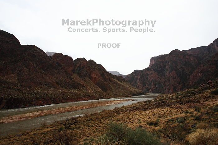 Hiking up the Bright Angel trail from Bright Angel campground to Indian Garden campground, while backpacking the Grand Canyon with Beth, Saturday, January 3, 2009.
Filename: SRM_20090103_09480690.JPG
Aperture: f/11.0
Shutter Speed: 1/80
Body: Canon EOS-1D Mark II
Lens: Canon EF 16-35mm f/2.8 L