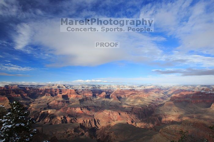 The Grand Canyon from the scenic view, south rim, on Sunday, January 4, 2009.
Filename: SRM_20090104_14383721.JPG
Aperture: f/16.0
Shutter Speed: 1/50
Body: Canon EOS-1D Mark II
Lens: Canon EF 16-35mm f/2.8 L