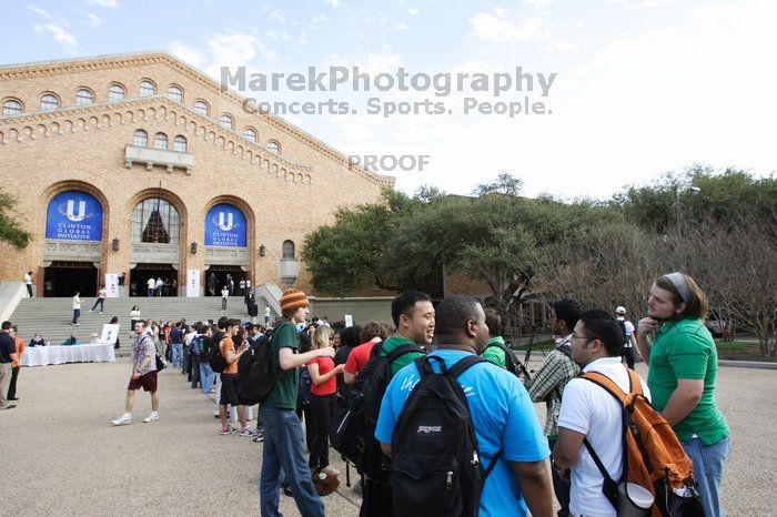 Day one of the 2nd Annual Clinton Global Initiative University (CGIU) meeting was held at The University of Texas at Austin, Friday, February 13, 2009.
Filename: SRM_20090213_14520963.jpg
Aperture: f/8.0
Shutter Speed: 1/60
Body: Canon EOS-1D Mark II
Lens: Canon EF 16-35mm f/2.8 L
