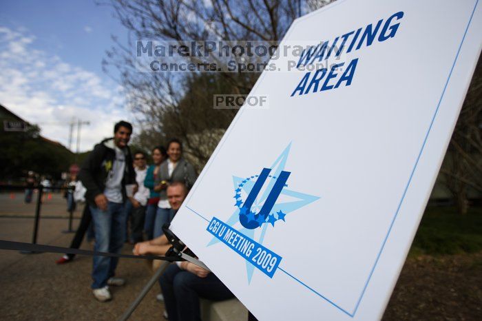 Day one of the 2nd Annual Clinton Global Initiative University (CGIU) meeting was held at The University of Texas at Austin, Friday, February 13, 2009.
Filename: SRM_20090213_14570671.jpg
Aperture: f/2.8
Shutter Speed: 1/1250
Body: Canon EOS-1D Mark II
Lens: Canon EF 16-35mm f/2.8 L