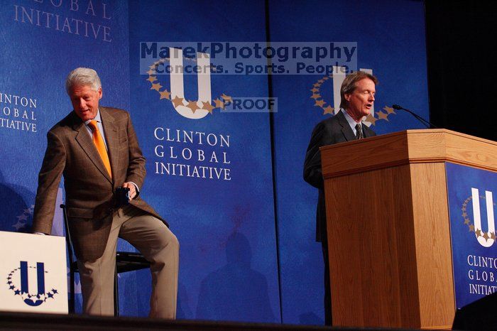 UT President William Powers Jr. speaks at the opening of the first plenary session of CGIU with Former President Bill Clinton listening. Day one of the 2nd Annual Clinton Global Initiative University (CGIU) meeting was held at The University of Texas at Austin, Friday, February 13, 2009.
Filename: SRM_20090213_16294251.jpg
Aperture: f/4.0
Shutter Speed: 1/200
Body: Canon EOS-1D Mark II
Lens: Canon EF 80-200mm f/2.8 L
