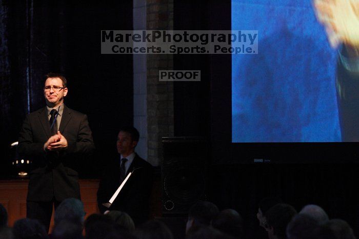 Day one of the 2nd Annual Clinton Global Initiative University (CGIU) meeting was held at The University of Texas at Austin, Friday, February 13, 2009.
Filename: SRM_20090213_17280839.jpg
Aperture: f/4.0
Shutter Speed: 1/60
Body: Canon EOS-1D Mark II
Lens: Canon EF 300mm f/2.8 L IS