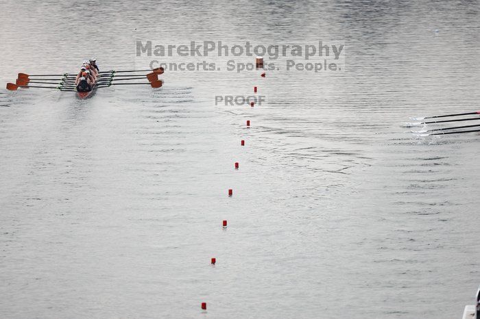 The Texas Rowing first varsity eight team, with coxswain Mary Cait McPherson, stroke Jen VanderMaarel, Felicia Izaguirre-Werner, Meg George, Nancy Arrington, Jelena Zunic, Karli Sheahan, Colleen Irby and Sara Cottingham, finished with a time of 6:44.7, defeating Duke which completed the race in 6:49.9. This was the second session of the Longhorn Invitational, Saturday morning, March 21, 2009 on Lady Bird Lake. They later won one more race against UCF on Sunday.
Filename: SRM_20090321_08405794.jpg
Aperture: f/2.8
Shutter Speed: 1/3200
Body: Canon EOS-1D Mark II
Lens: Canon EF 300mm f/2.8 L IS