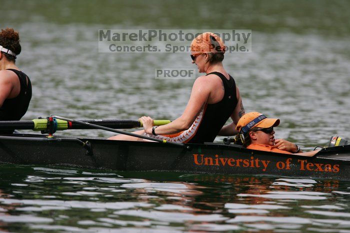 The Texas Rowing first varsity four team finished with a time of 8:44.9, losing to Wisconsin, which completed the race in 8:11.3. This was the third session of the Longhorn Invitational, Saturday afternoon, March 21, 2009 on Lady Bird Lake.
Filename: SRM_20090321_16182184.jpg
Aperture: f/4.0
Shutter Speed: 1/2500
Body: Canon EOS-1D Mark II
Lens: Canon EF 300mm f/2.8 L IS