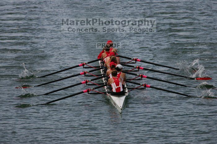 The Texas Rowing second varsity eight team finished with a time of 7:29.5, losing to Wisconsin, which completed the race in 7:15.5. This was the third session of the Longhorn Invitational, Saturday afternoon, March 21, 2009 on Lady Bird Lake.

Filename: SRM_20090321_16281917.jpg
Aperture: f/4.0
Shutter Speed: 1/5000
Body: Canon EOS-1D Mark II
Lens: Canon EF 300mm f/2.8 L IS