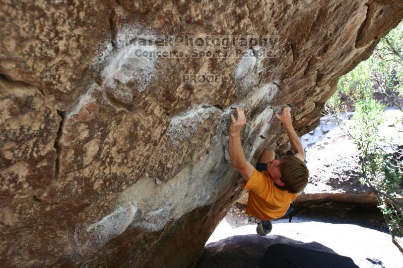 Rock climbing in Hueco Tanks State Park and Historic Site during the Hueco Tanks Awesome Fest 2.0 trip, Saturday, September 04, 2010.

Filename: SRM_20100904_13070558.JPG
Aperture: f/4.0
Shutter Speed: 1/200
Body: Canon EOS 20D
Lens: Canon EF 16-35mm f/2.8 L