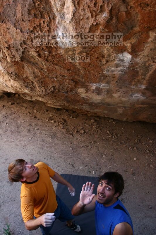 Rock climbing in Hueco Tanks State Park and Historic Site during the Hueco Tanks Awesome Fest 2.0 trip, Saturday, September 04, 2010.
Filename: SRM_20100904_13274989.JPG
Aperture: f/4.0
Shutter Speed: 1/200
Body: Canon EOS 20D
Lens: Canon EF 16-35mm f/2.8 L