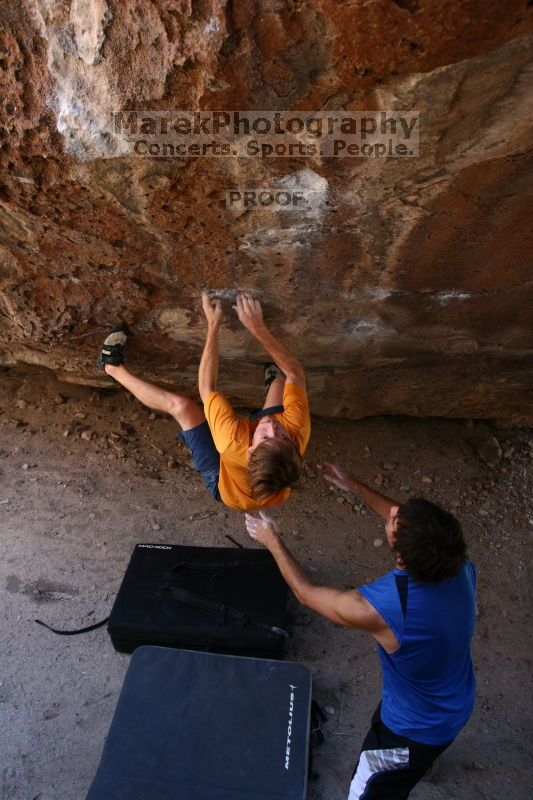 Rock climbing in Hueco Tanks State Park and Historic Site during the Hueco Tanks Awesome Fest 2.0 trip, Saturday, September 04, 2010.
Filename: SRM_20100904_13294194.JPG
Aperture: f/4.0
Shutter Speed: 1/400
Body: Canon EOS 20D
Lens: Canon EF 16-35mm f/2.8 L