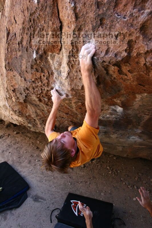 Rock climbing in Hueco Tanks State Park and Historic Site during the Hueco Tanks Awesome Fest 2.0 trip, Saturday, September 04, 2010.
Filename: SRM_20100904_13365215.JPG
Aperture: f/4.0
Shutter Speed: 1/400
Body: Canon EOS 20D
Lens: Canon EF 16-35mm f/2.8 L