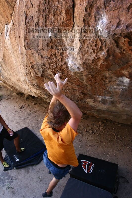 Rock climbing in Hueco Tanks State Park and Historic Site during the Hueco Tanks Awesome Fest 2.0 trip, Saturday, September 04, 2010.

Filename: SRM_20100904_13365218.JPG
Aperture: f/4.0
Shutter Speed: 1/400
Body: Canon EOS 20D
Lens: Canon EF 16-35mm f/2.8 L