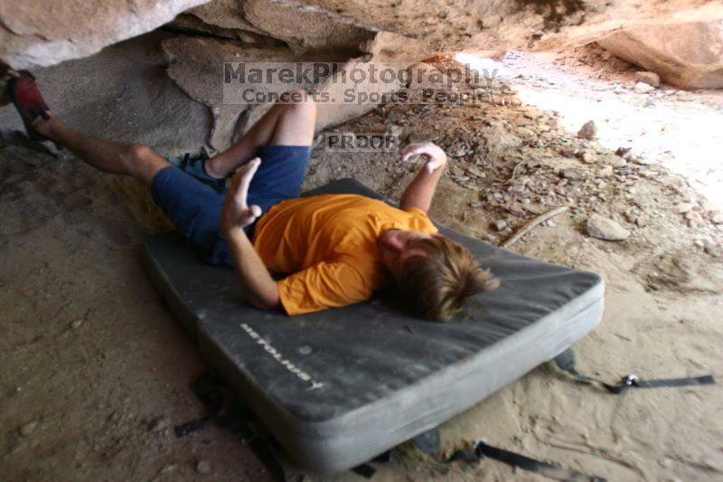Rock climbing in Hueco Tanks State Park and Historic Site during the Hueco Tanks Awesome Fest 2.0 trip, Saturday, September 04, 2010.

Filename: SRM_20100904_15000323.JPG
Aperture: f/2.8
Shutter Speed: 1/200
Body: Canon EOS 20D
Lens: Canon EF 16-35mm f/2.8 L