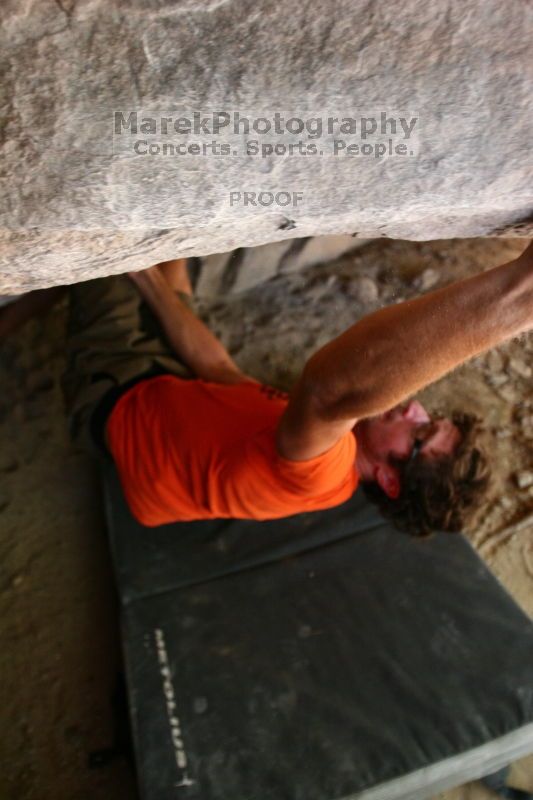 Rock climbing in Hueco Tanks State Park and Historic Site during the Hueco Tanks Awesome Fest 2.0 trip, Saturday, September 04, 2010.
Filename: SRM_20100904_15034047.JPG
Aperture: f/2.8
Shutter Speed: 1/200
Body: Canon EOS 20D
Lens: Canon EF 16-35mm f/2.8 L