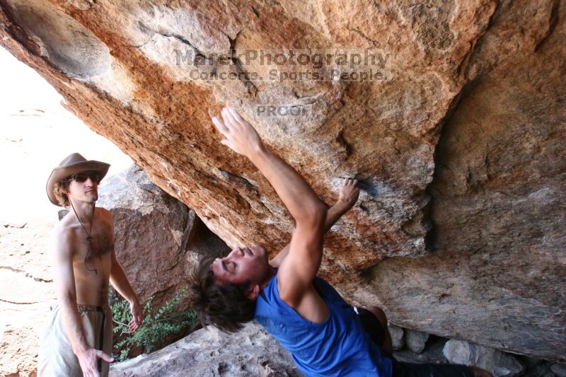 Rock climbing in Hueco Tanks State Park and Historic Site during the Hueco Tanks Awesome Fest 2.0 trip, Saturday, September 04, 2010.
Filename: SRM_20100904_15110959.JPG
Aperture: f/4.0
Shutter Speed: 1/400
Body: Canon EOS 20D
Lens: Canon EF 16-35mm f/2.8 L