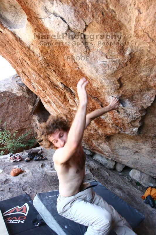 Rock climbing in Hueco Tanks State Park and Historic Site during the Hueco Tanks Awesome Fest 2.0 trip, Saturday, September 04, 2010.
Filename: SRM_20100904_15313281.JPG
Aperture: f/4.0
Shutter Speed: 1/400
Body: Canon EOS 20D
Lens: Canon EF 16-35mm f/2.8 L