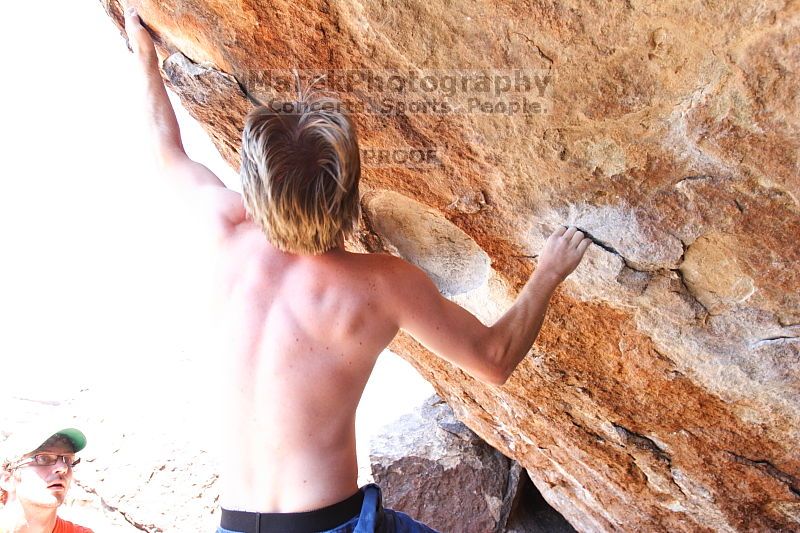 Rock climbing in Hueco Tanks State Park and Historic Site during the Hueco Tanks Awesome Fest 2.0 trip, Saturday, September 04, 2010.
Filename: SRM_20100904_15362297.JPG
Aperture: f/4.0
Shutter Speed: 1/400
Body: Canon EOS 20D
Lens: Canon EF 16-35mm f/2.8 L