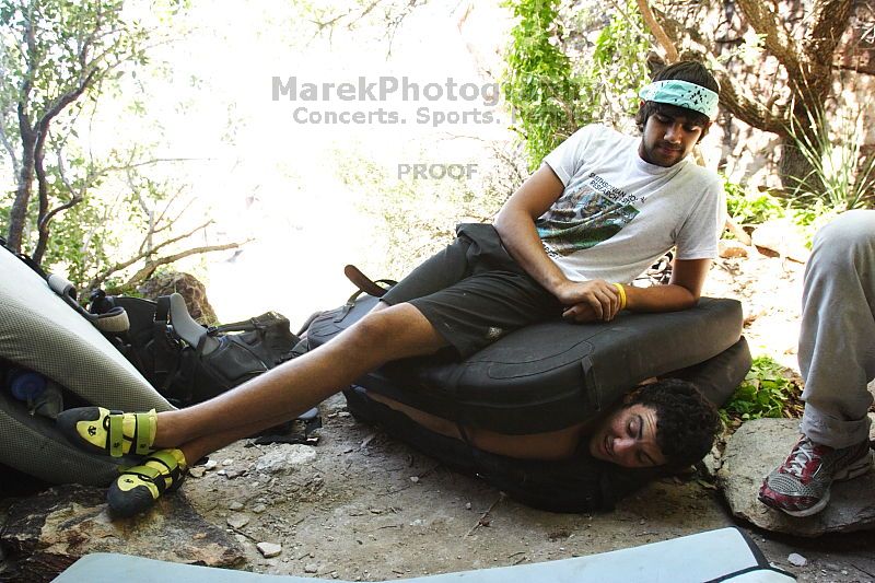 Rock climbing in Hueco Tanks State Park and Historic Site during the Hueco Tanks Awesome Fest 2.0 trip, Saturday, September 04, 2010.

Filename: SRM_20100904_15510504.JPG
Aperture: f/4.0
Shutter Speed: 1/400
Body: Canon EOS 20D
Lens: Canon EF 16-35mm f/2.8 L