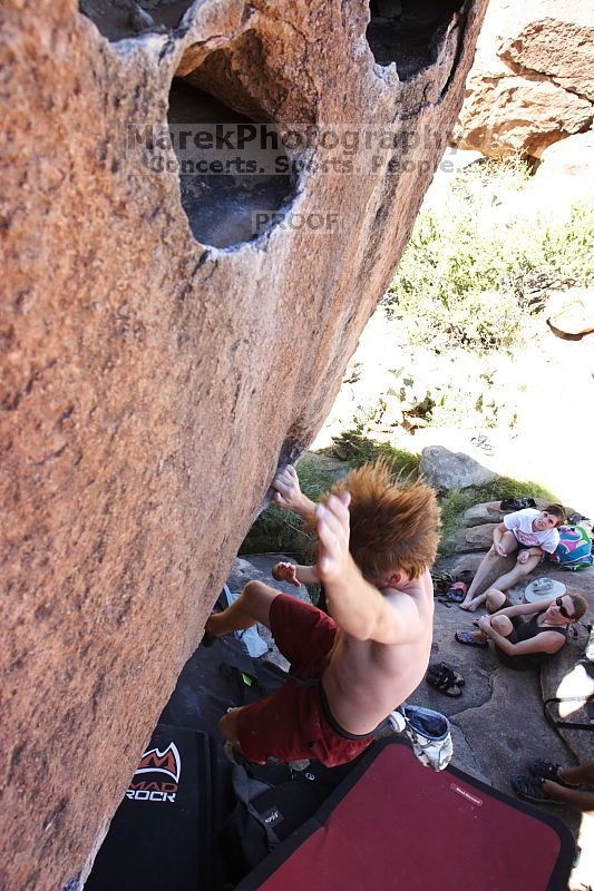 Rock climbing in Hueco Tanks State Park and Historic Site during the Hueco Tanks Awesome Fest 2.0 trip, Sunday, September 05, 2010.

Filename: SRM_20100905_12043247.JPG
Aperture: f/5.6
Shutter Speed: 1/500
Body: Canon EOS 20D
Lens: Canon EF 16-35mm f/2.8 L